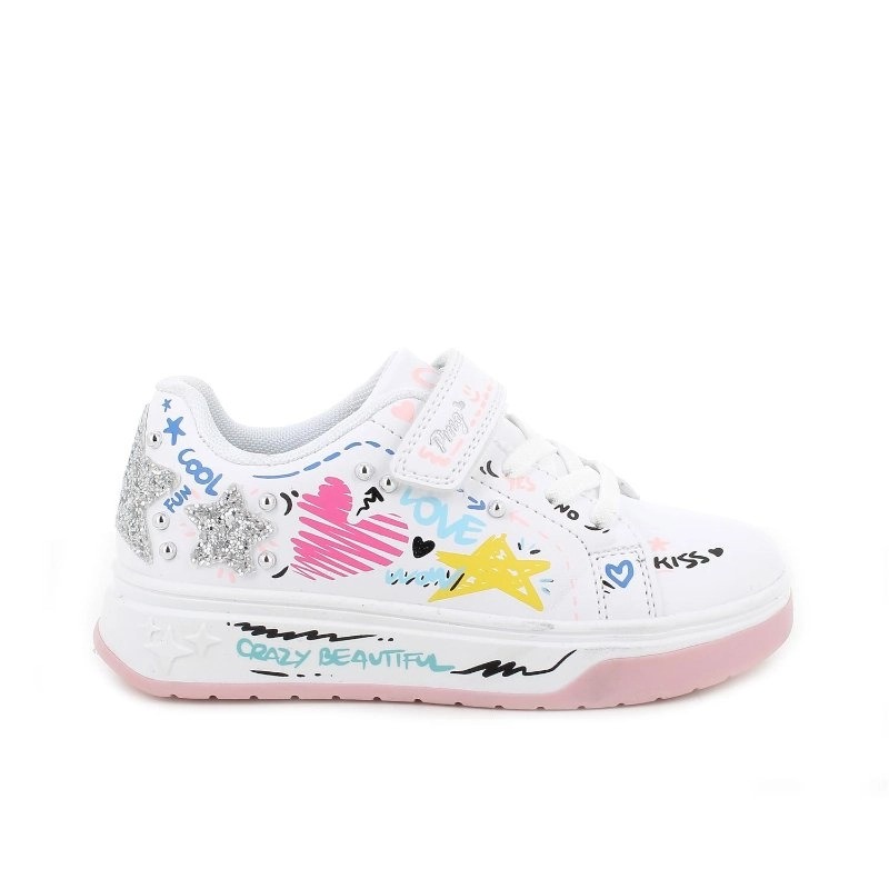 Sneakers da bambina bianco