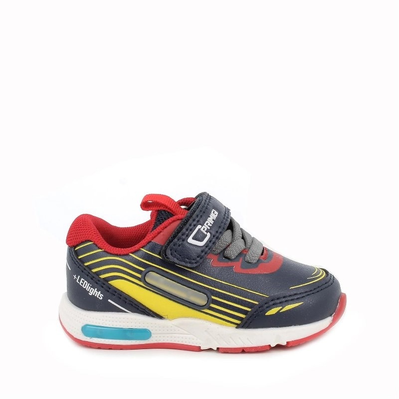 Sneakers da bambino navy-rosso